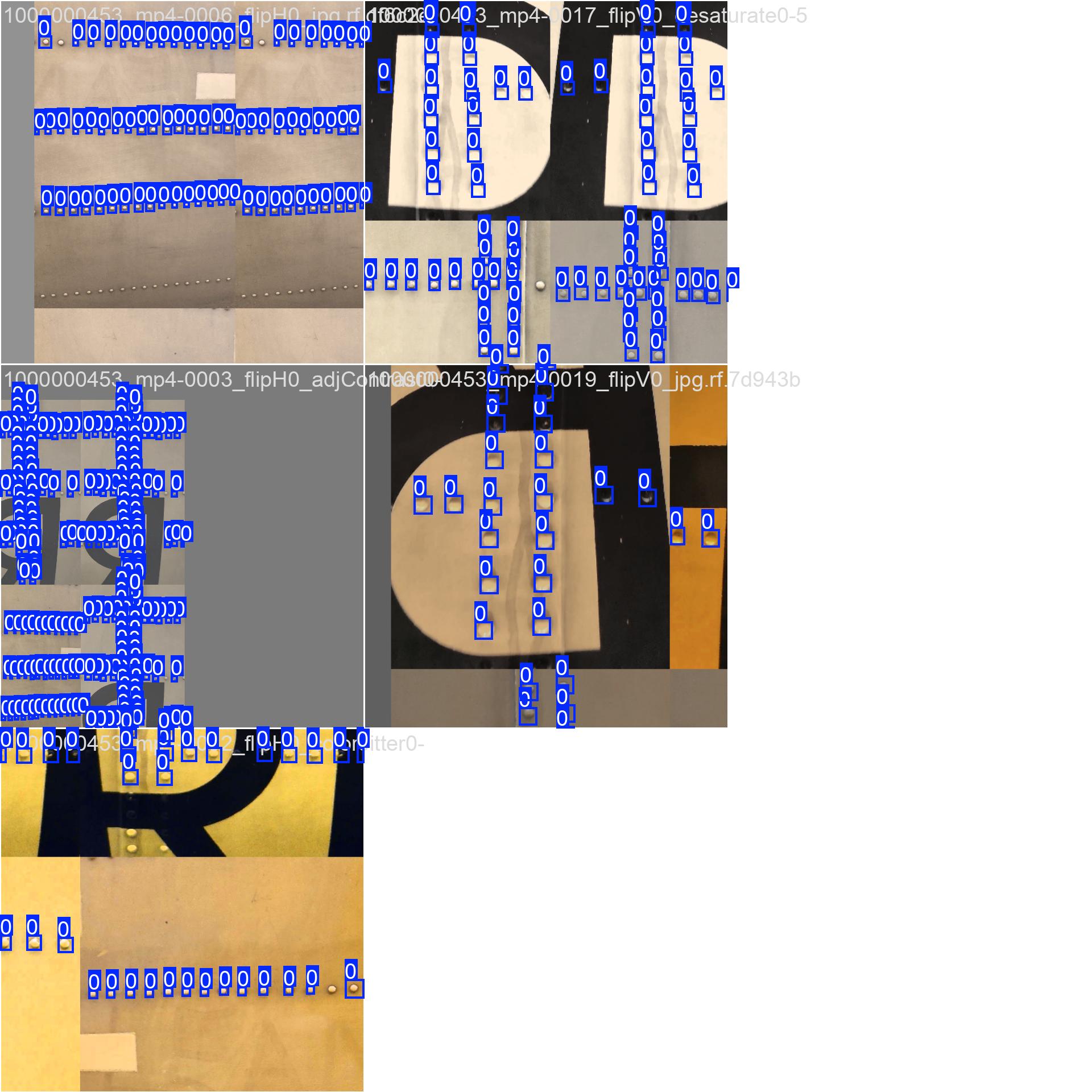 AI Visual model dataset (training) for missing aircraft skin inspect